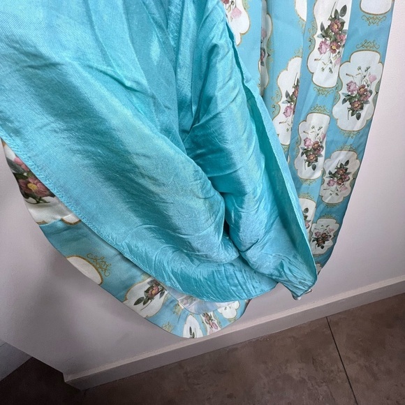 Anthropologie Pankaj & Nidhi Mirror Image Floral Tea Party Midi Dress Size 6 - Picture 9 of 17